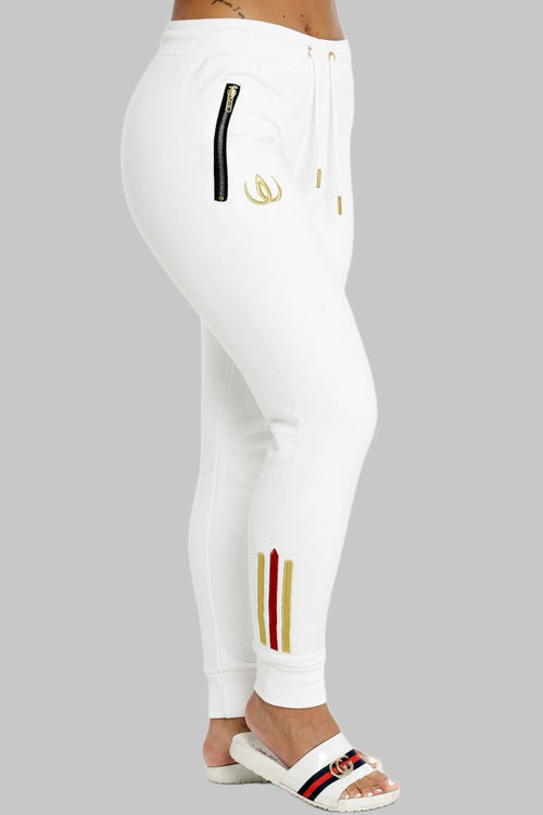Deluxe Joggers White