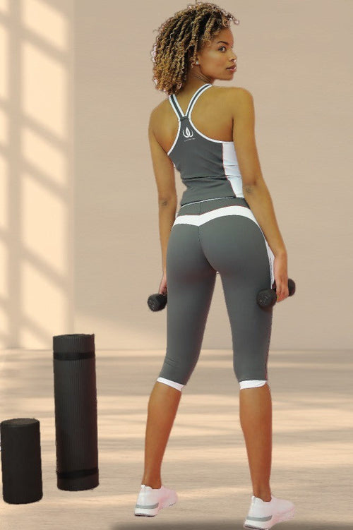 Slimline Capri Sculpting legging donkergrijs
