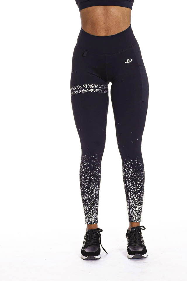 Iconic Silver-Tights Med Ficka framifrån — Wallderinska