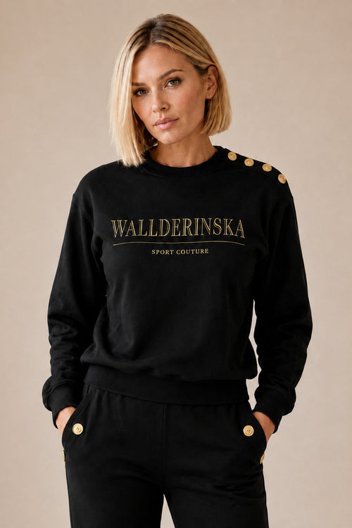 Edge Gold Button Sweater