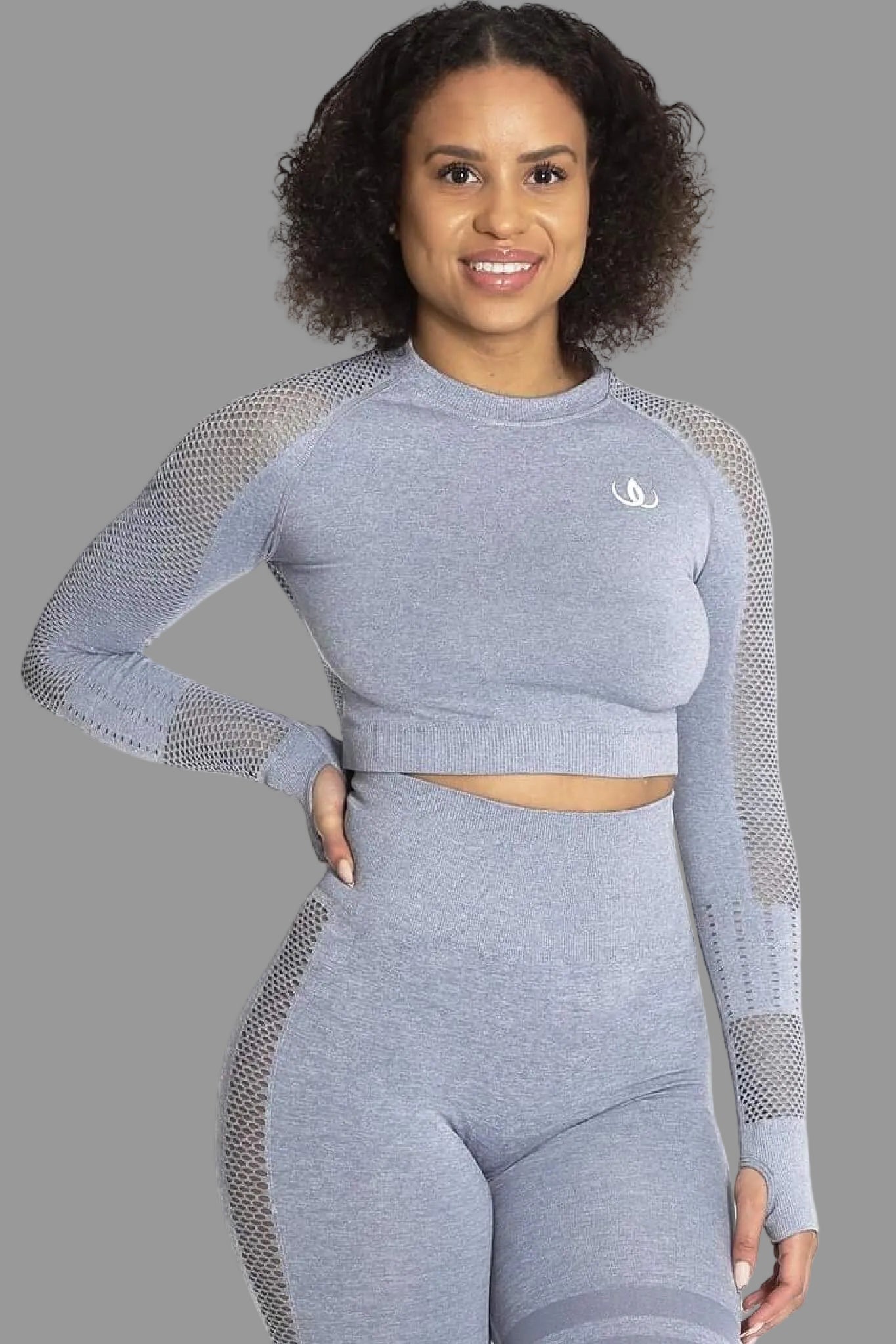Seamless Sporty Chic Long Sleeve framifrån — sömlös Wallderinska