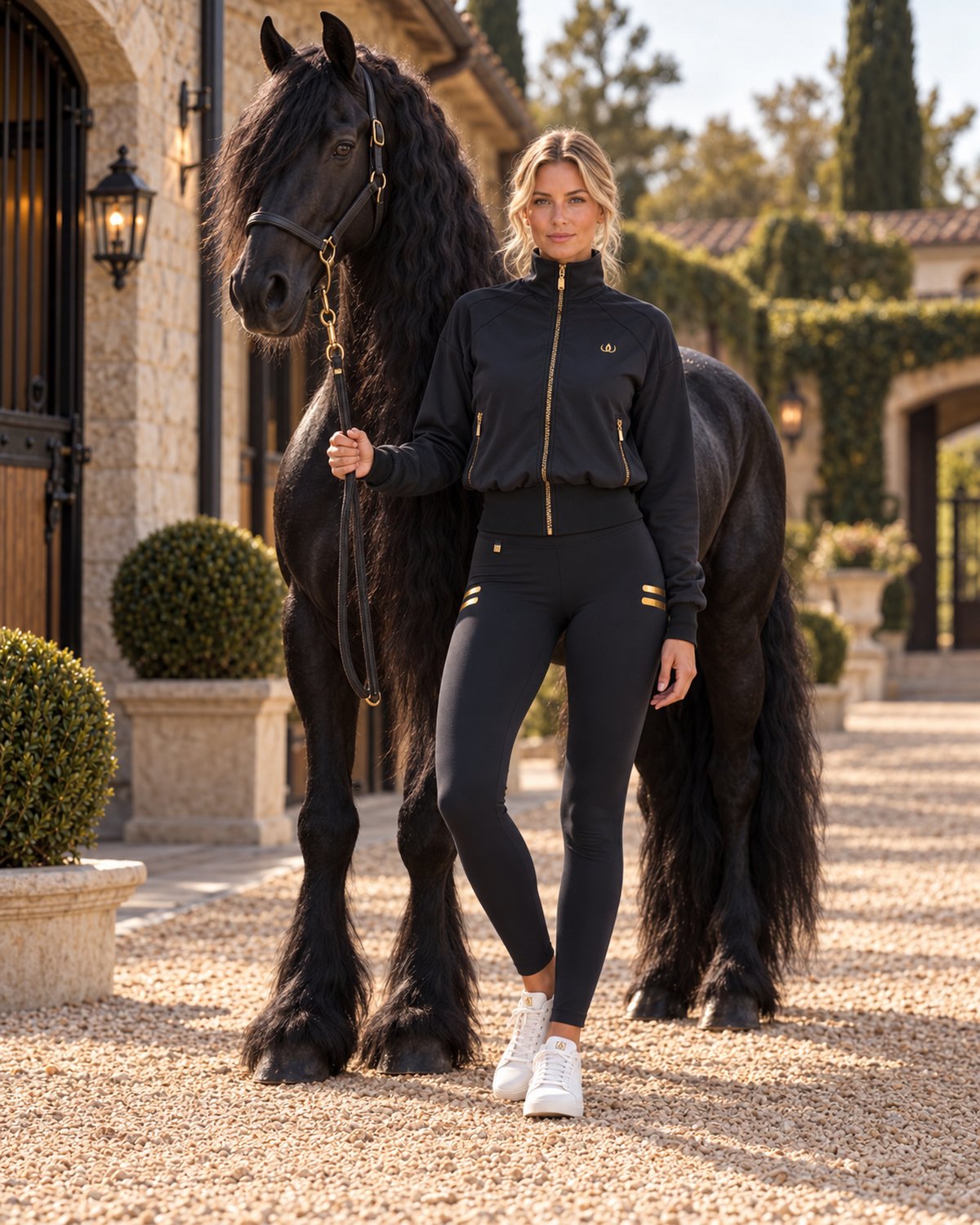 Iconic Giacca Sportiva G2 · Iconic Stripe Tights con Tasche