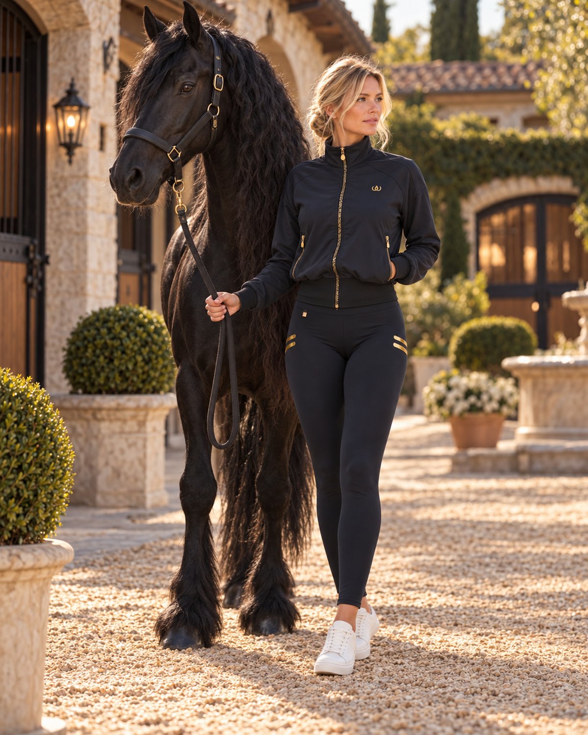 Iconic Giacca Sportiva G2 · Iconic Stripe Tights con Tasche
