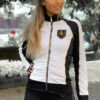 Luxurious training jacket in black/ white