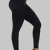Black high waist training tights with pocket