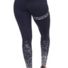 Black training tights with pocket on leg