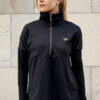 Black half gold zip Long Sleeve