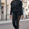 Black luxury training jacket