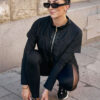 Black luxury training jacket