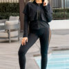 Black training jacket